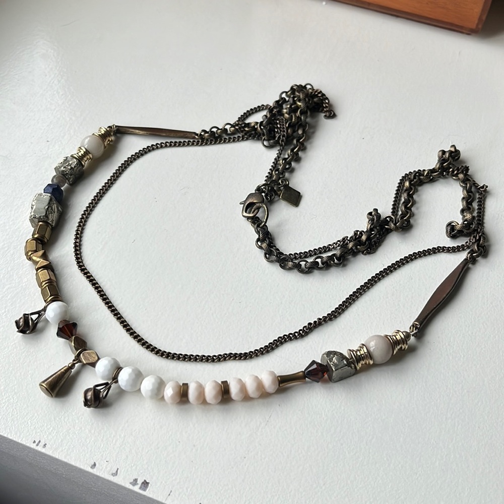 Anthropologie Necklace - Two Strand Layering - early 2000s